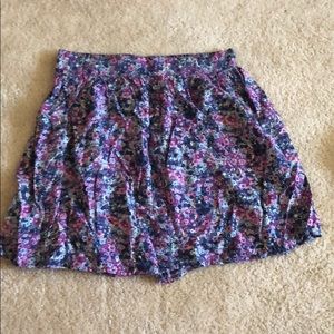 Floral mini skirt